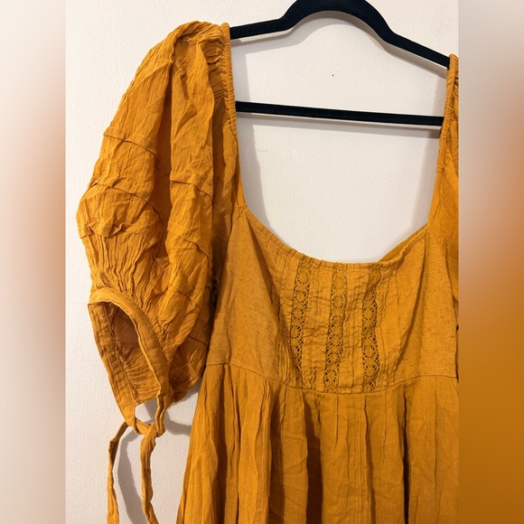 Free People Mustard Backless Maxi Dress - Picture 3 of 8